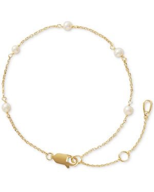 Ana Luisa Adelie Freshwater Pearl Station Bracelet - Metallic
