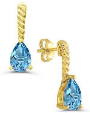Macy's Topaz Drop & Chandelier Stud Earrings (3/4 Ct. T.w. - Blue