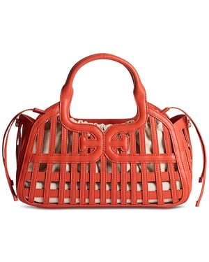 Sam Edelman Marlowe Medium Basket Bag - Red