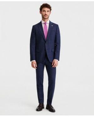 Ted Baker Ted By Modern Fit Wool Blend Windowpane Suit Separates - Blue