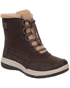 Ryka Avalanche Cold Weather Lace-up Booties - Brown