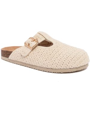 Sugar Snicker Closed-toe Slip-on Casual Clogs - White
