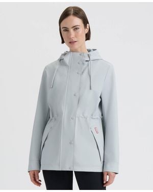 HUNTER Rubberized Anorak Coat - Gray