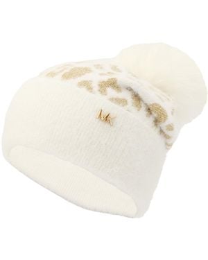Michael Kors Metallic Feather Leopard - White