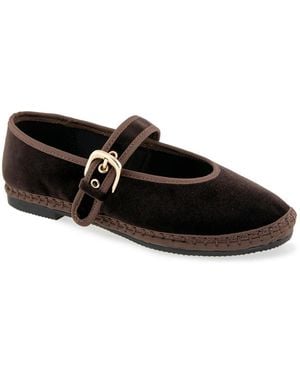Kensie Florence Velvet Mary Jane - Black