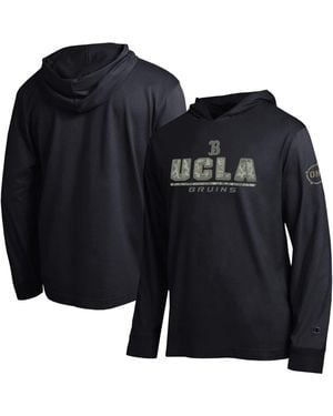 Champion Ucla Bruins Operation Hat Trick Camo Script Long-sleeve Hoodie - Blue