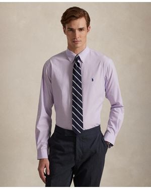 Polo Ralph Lauren Classic-fit Stretch Poplin Shirt - Purple