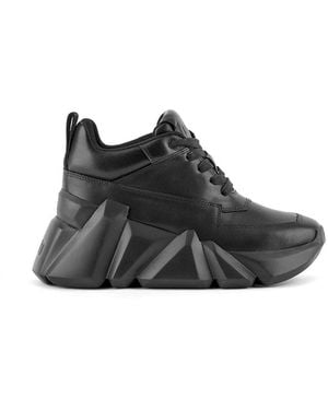 United Nude Space Kick Max Nappa And Sheep Leather Upper Sneakers - Black
