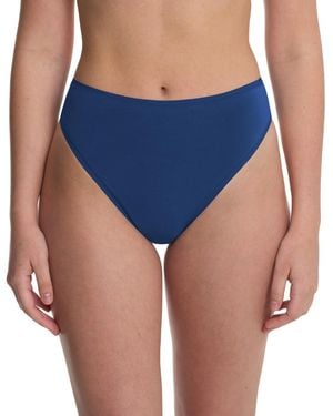 Natori Bliss Bare Cotton High-cut Brief Underwear 772346 - Blue