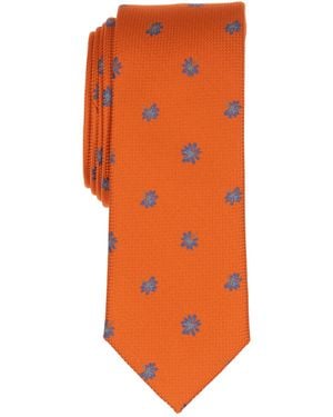 BarIII Grace Floral Tie - Orange