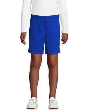 Lands' End Girls Mesh Gym Shorts - Blue