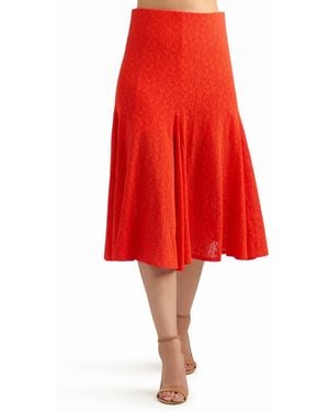 Bcx Knit Pull-on Midi Skirt - Red
