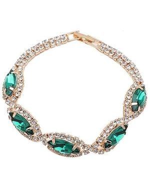 SOH Embellished Eye Tennis Bracelet - Metallic