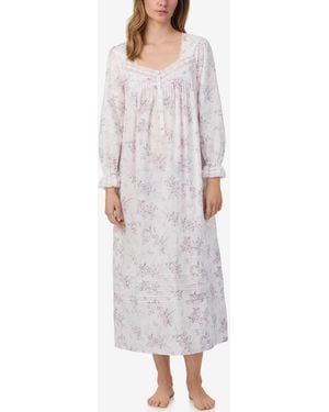 Eileen West Long Sleeve Ballet Nightgown - Gray