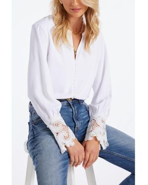 Bishop + Young Bishop + Young Bishop + Young Ariel Lace Detail Blouse - White
