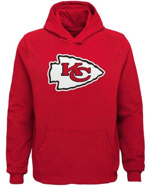 Outerstuff Big Boys Kansas City Chiefs Team Logo Pullover Hoodie - Red