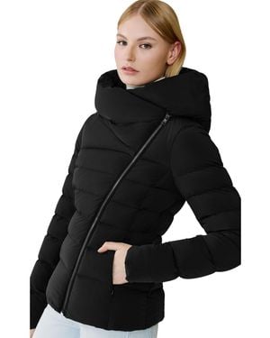 SOIA & KYO Judy Puffer Hooded Duck Down Coat - Black