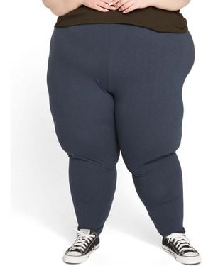 UNIVERSAL STANDARD Plus Size Roya leggings 27 Inch - Blue