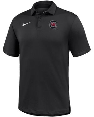 Nike South Carolina Gamecocks 2026 Sideline Coaches Dri-fit Tour Polo Shirt - Black
