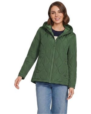 Lands' End Featherfree Onion Quilted Insulated Jacket - Green