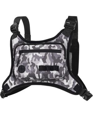 Batfox Lightweight Running Chest Pack: Outdoor Sports Vest Bag - Black