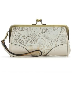 Patricia Nash Renna Bark Leaves Wristlet - Metallic
