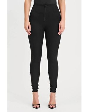 Freddy Thick Layered High-rise Sculpting Pants - Black