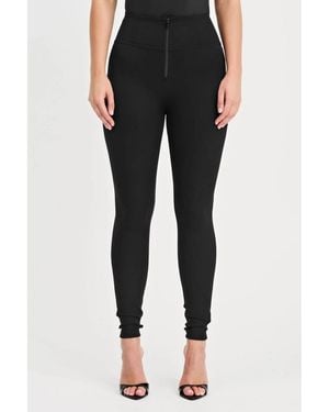Freddy Thick Layered High-rise Sculpting Pants - Black