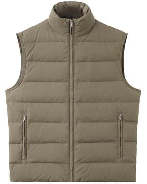 Mango Mirlost Quilted Puffer Vest - Green