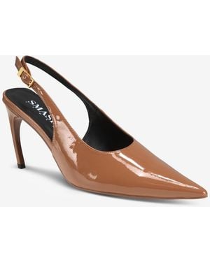 SMASH Shoes Baraz Slingback Pumps - Brown