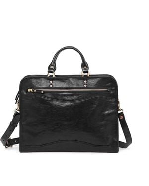 Old Trend Genuine Leather Ficus Brief Case - Black