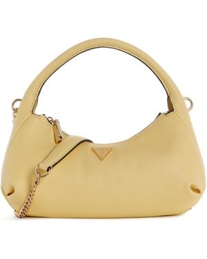 Guess Gilda Small Top Handle Hobo Handbag - Metallic