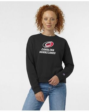 Champion Carolina Hurricanes Wordmark Lockup Powerblend Sweatshirt - Black