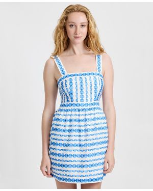 French Connection Square Neck Mini Dress - Blue