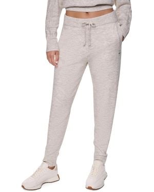 DKNY Cozy Cable Sweater High-waist sweatpants - Natural