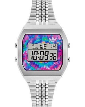 adidas Digital Two Watch Aost24557 Stainless Steel - White