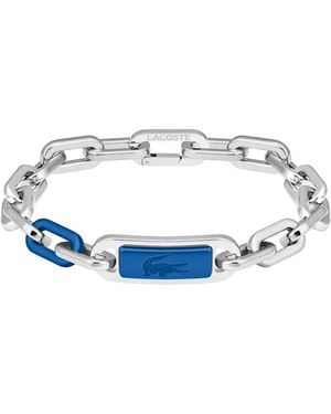 Lacoste Crew Gold Stainless Steel Bracelet - Blue