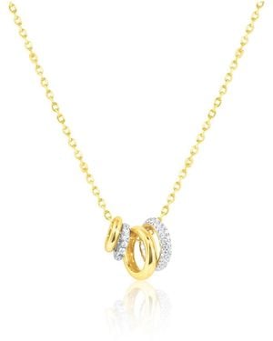 Etoile Goregeous Rondel Charm Necklace - Metallic