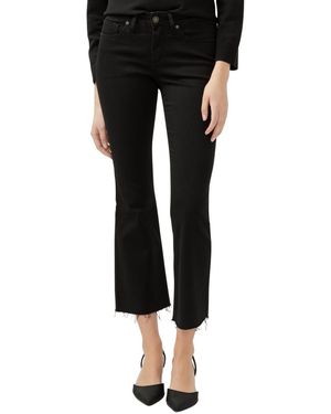 Silver Jeans Co. Suki Mid Rise Curvy Fit Kick Flare Jeans - Black