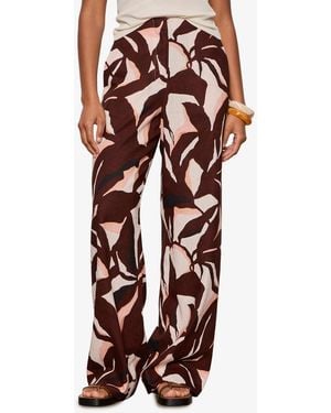 Sanctuary Best Time Printed Mid-rise Pants - Red