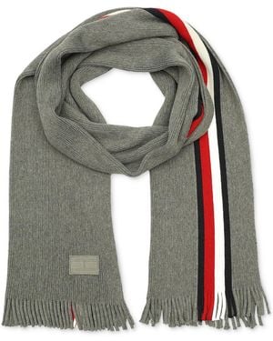 Tommy Hilfiger Global Stripe Raschel Scarf - Gray