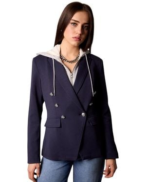 Blue Revival Helen Double-breasted Blazer - Blue