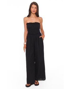 Petal & Pup Yulissa Strapless Jumpsuit - Black