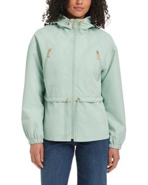 Kate Spade Magic Print Cropped Anorak With Attached Hood - Green