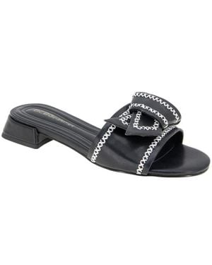 BCBGeneration Amora Low Block Heel Dress Sandals - Black