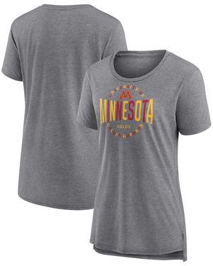 Fanatics Minnesota Golden Gophers True Classics Break It Down Tri-blend T-shirt - Gray