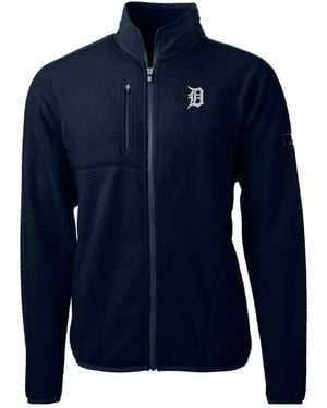 Cutter & Buck Detroit Tigers Cascade Eco Sherpa Fleece Full-zip Jacket - Blue