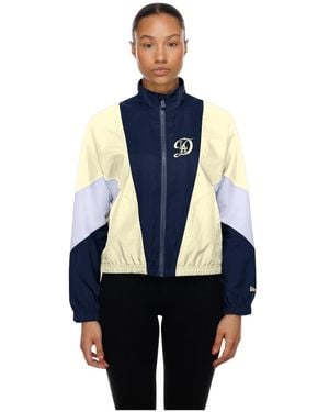 KTZ Navy/cream Los Angeles Dodgers Leisure City Connect Full-zip Windbreaker Jacket - Blue