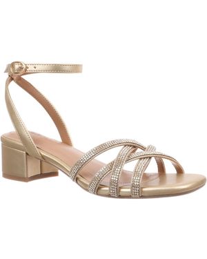 Style & Co. Vidaaa Block Heel Embellished Sandals - Metallic
