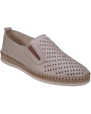 Cools 21 Amillie Perforated Leather Flats - Brown